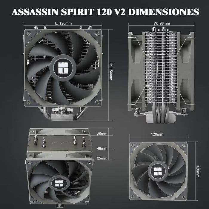 Thermalright Assassin Spirit 120 V2 PLUS CPU Chłodzenie Procesora