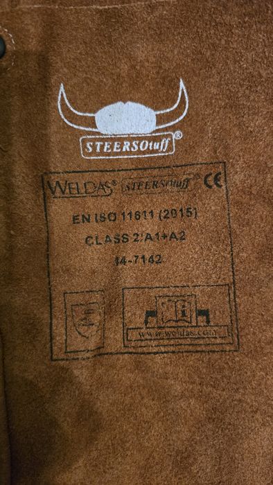 Fartuch ochronny dla spawaczy WELDAS Lava Brown 107x60cm