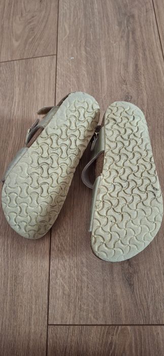 Sandały złote Birkenstock r.31