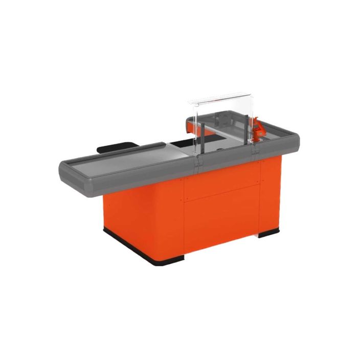 Касовий бокс. Касова зона. Прикасові стелажі для імпульсних продажів.