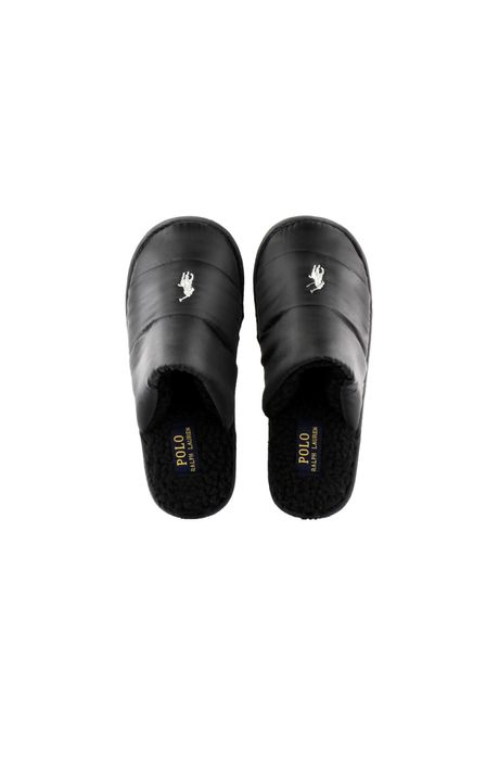 Czarne kapcie Ralph Lauren 38 ocieplane kapcie
