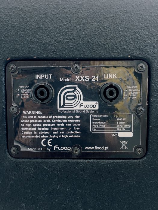Graves de 21” Eighteen Sound 3600W