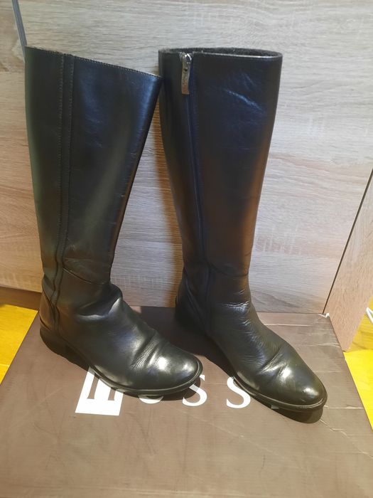 Skórzane kozaki Nessi