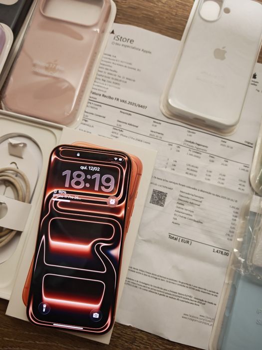 iPhone 17 Pro 6.3" 256GB Laranja Seminovo +Pluscare Aceito Retomas
