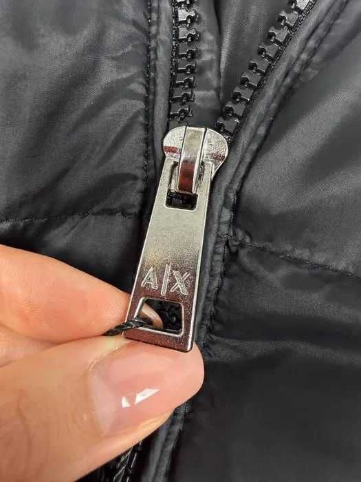 Чоловічий пуховик Armani Exchange з капюшоном Армані куртка зимова тепла S M L XL