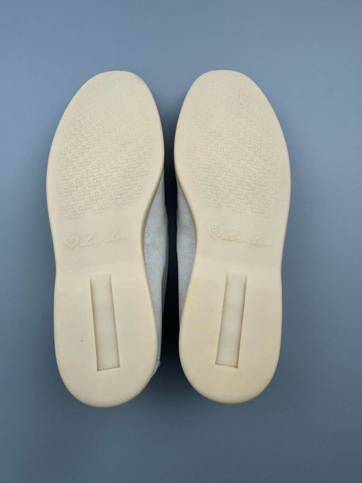 Mokasyny Loro Piana Summer Walk Zamszowe Szare Rozmiar 42