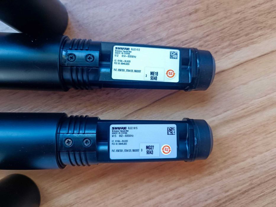 Мікрофон Shure BLX2/PG58 діапазон M12, M15 без приймача