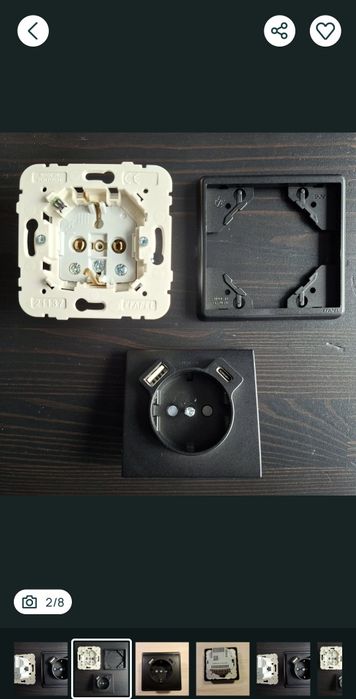 Tomadas Schuko EFAPEL com USB A + C