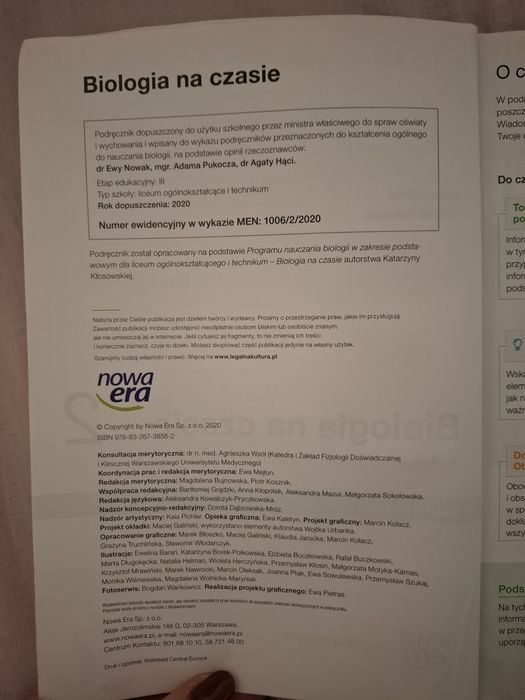 Biologia na czasie 2 nowa era zakres podstawowy