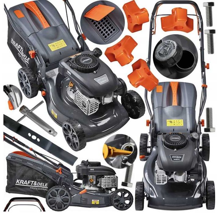 Самохідна бензинова газонокосарка Kraft&Dele KD5084 8 к.с. 45 л