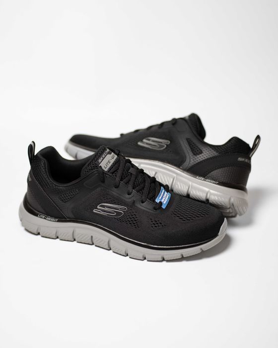 Кросівки чоловічі Skechers Trac-Syntac 232398-BBK Black чорні (3 різновида) оригінал розміри 40-48.5
