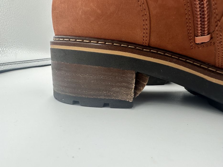 Botki damskie Högle 41 skóra naturalna zamszowa