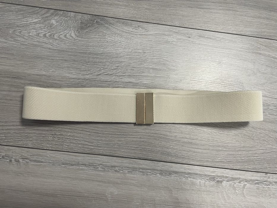 Pasek elastyczny zloty beżowy 81 cm