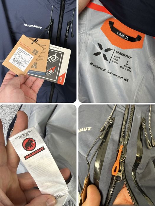 (Розмір S-M) Чоловіча трекінгова куртка Mammut Gore-Tex Pro Eiger Extreme мембрана