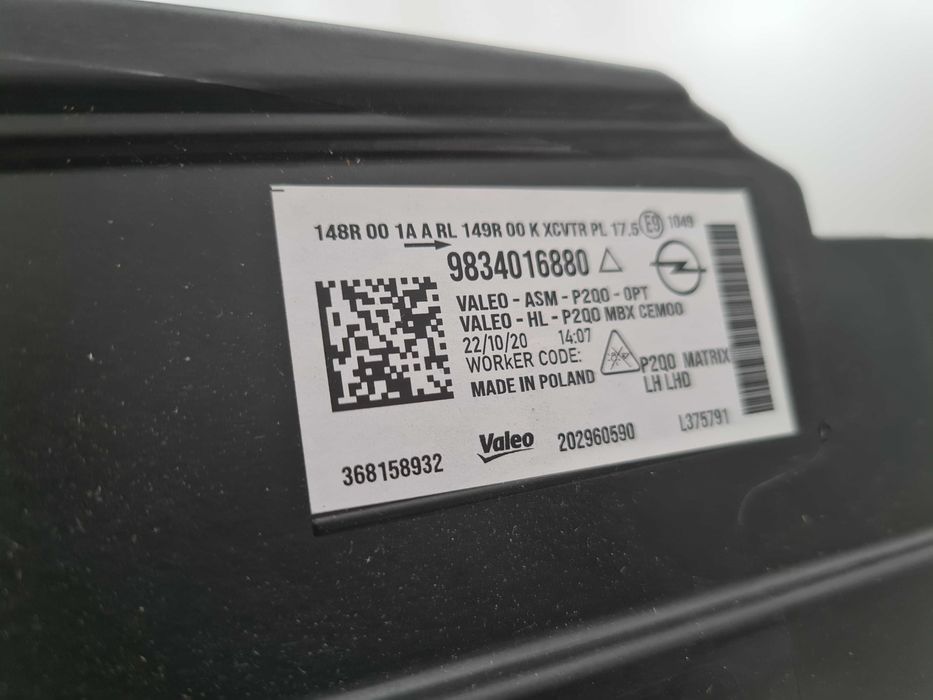 Lampa przód reflektor lewa prawa Opel Mokka II Full Led Matrix OE NOWA