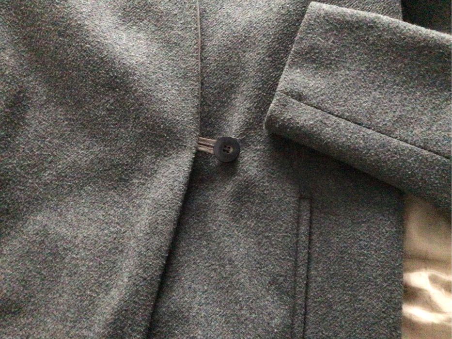 Zara szary płaszcz z wełną M