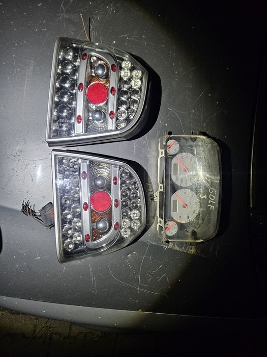 Lampy tylne Led Ledowe VW Golf 3 MK3 Hathback Coupe HB 3d 5d Hella Bla