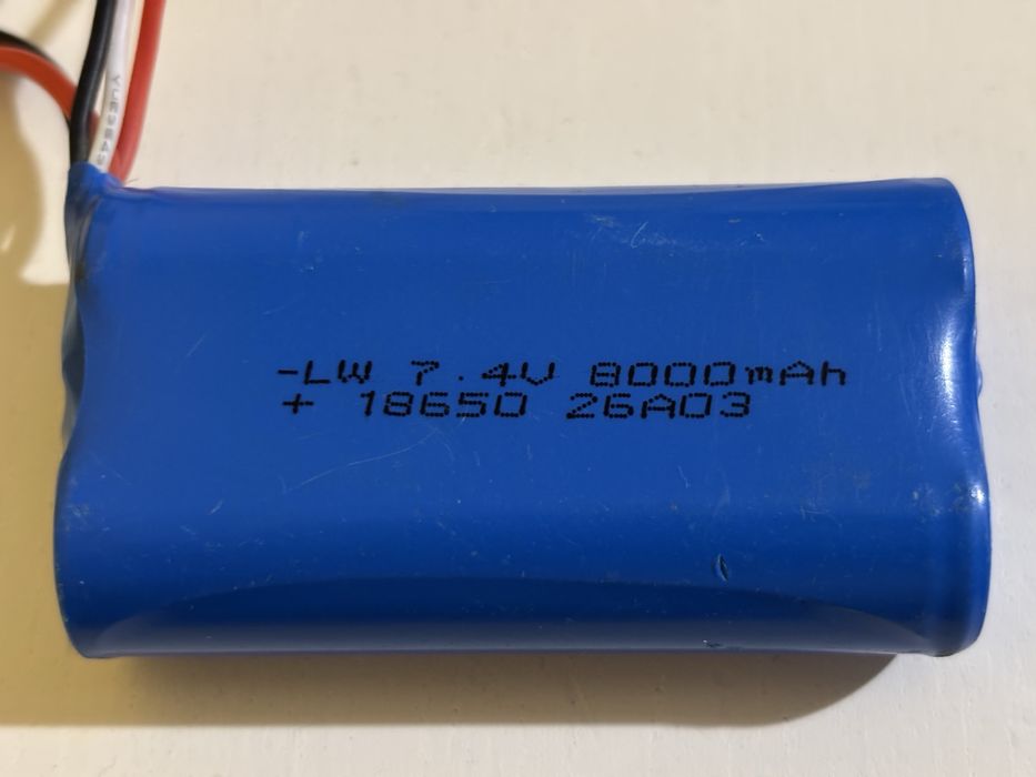 bateria do auta RC 18650 2S 7.4V 8000mAh