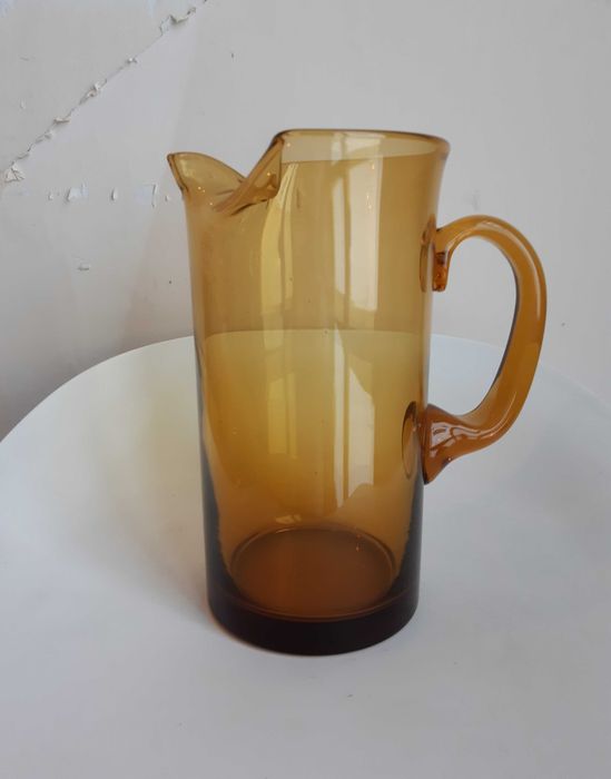 Antigo e curioso Jarro em Vidro da Marinha Grande