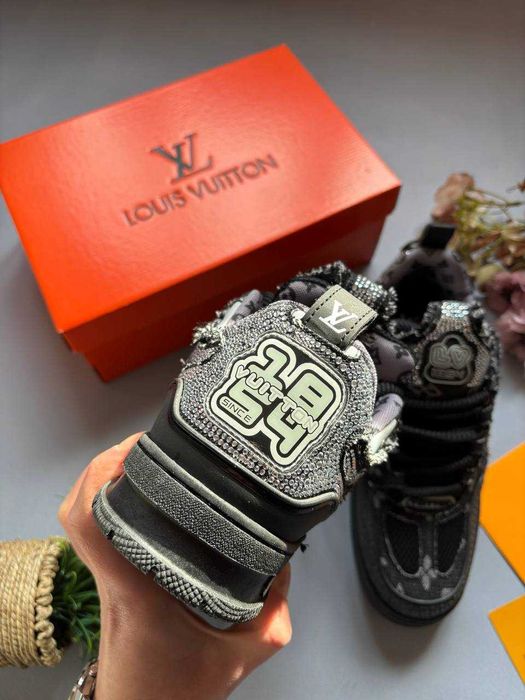Кросівки Louis Vuitton Skate x Swarovski / луї вітон скейт сваровскі