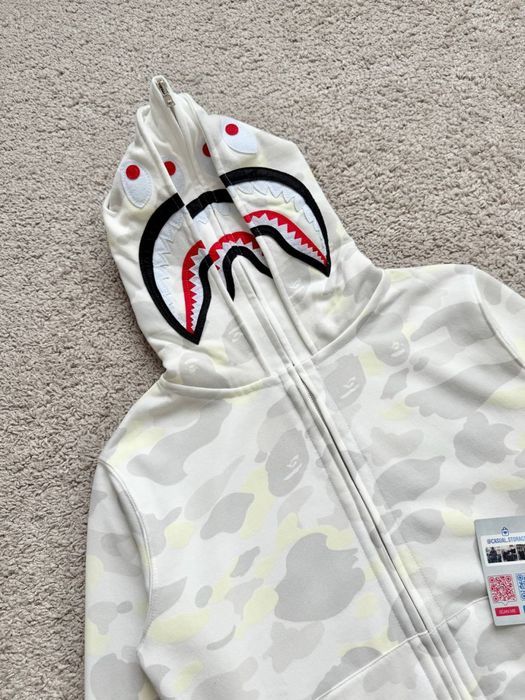 Зип худи Bape с двойным капюшоном