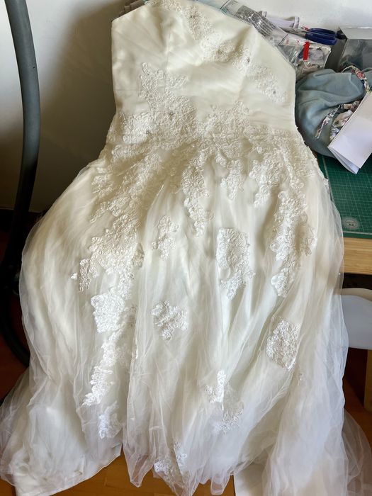 Vestido de noiva Miss Kelly - Tam 42 - rendado