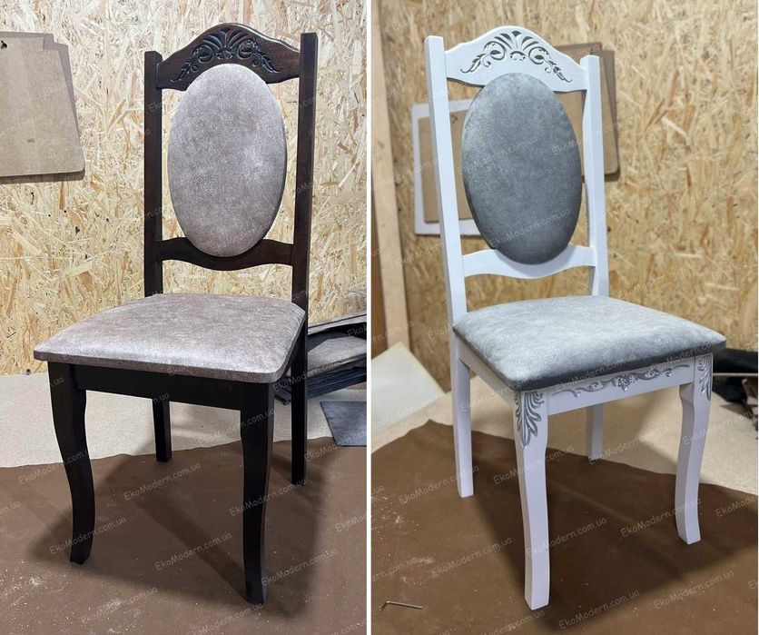 Стільці м'які банкетні Білі та Слонова кістка у вітальню, на кухню