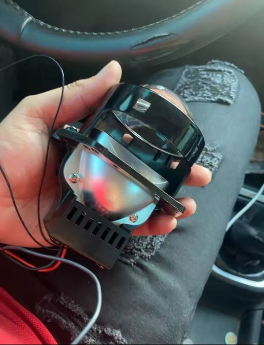 Bi-LED лінзи 3.0", 6000K, 100/120W, ближнє + дальнє світло