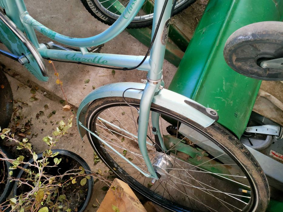 Rower damski Gazelle z osprzętem Nexsus przód i tył