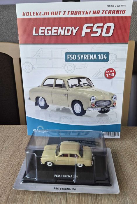 Legendy FSO Syrena 104 - nowy, gazetka 1:43