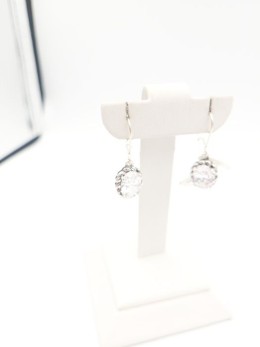 Srebrne kolczyki pr.925 cyrkonie nowe