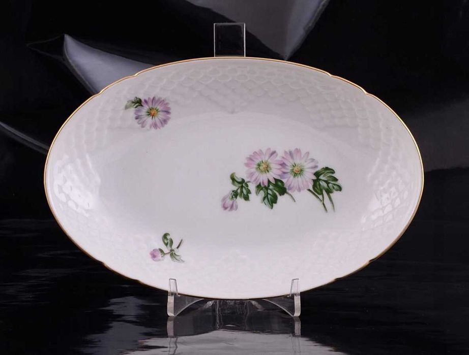 PATERA owalna KOPENHAGA B&G antyk 1948-51 stokrotki