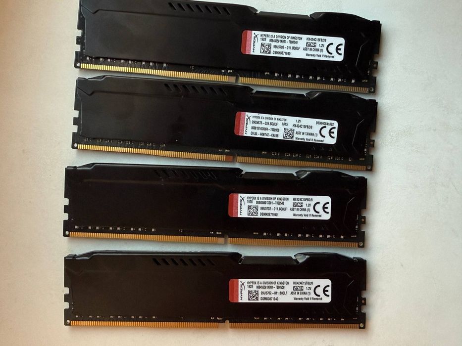 Оперативна пам'ять Kingston Fury HyperX DDR4 2400MHz (4x8GB)