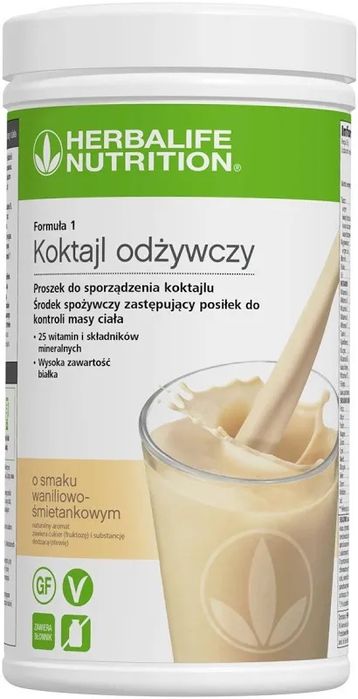 Herbalife Formuła 1 koktajl odżywczy - 550 g Waniliowo-śmietankowa