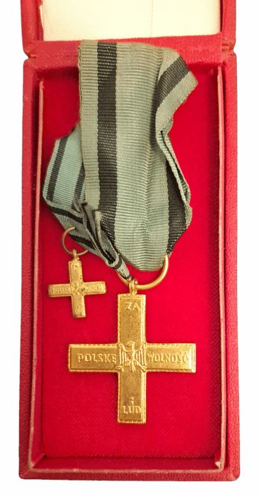 Stary medal odznaczenie Krzyż Partyzancki
