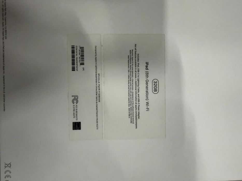 Продам IPAD 8 32Гб. Состояние отличное .