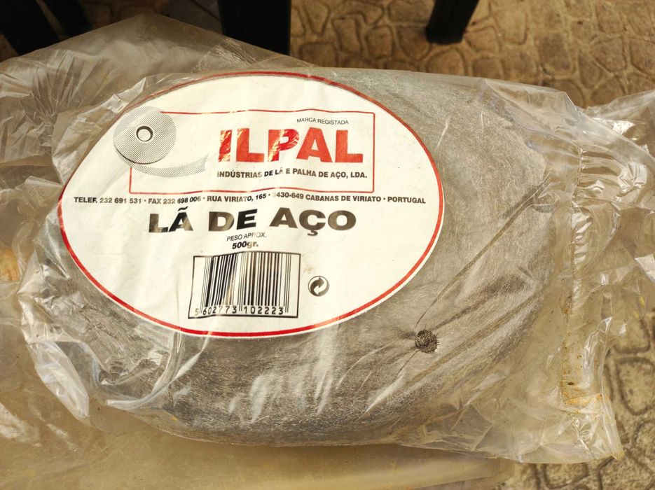 Lã / palha aço Ilpal (esfregão, polir, limpeza, sobrevivência) 500g