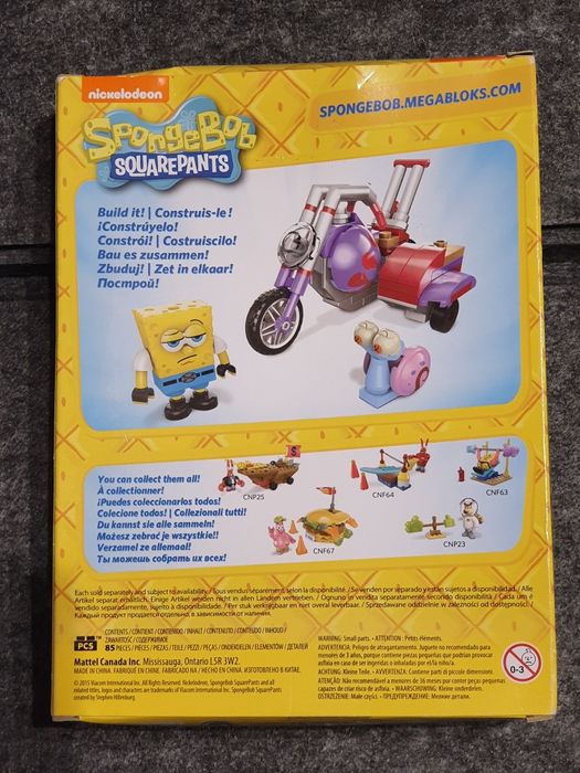 Klocki Spongebob Mattel MegaBloks Burger figurki zabawki KupMiChceTo