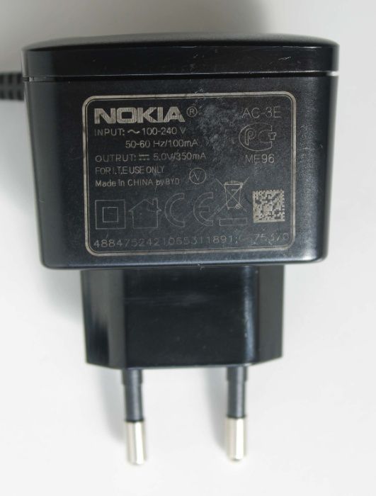 Carregador original NOKIA AC-3E de 5V