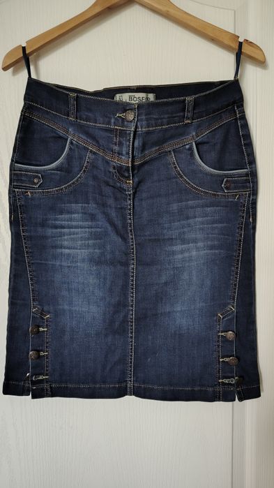 Юбка джинсова Костюм джинсовий с юбкой и топом