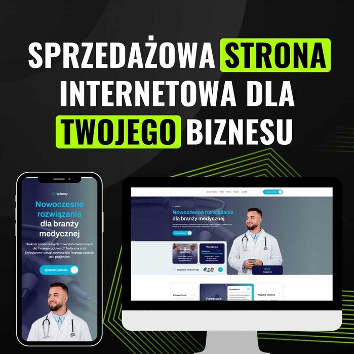 Strona WWW nastawiona na pozyskiwanie klientów | Od A do Z w 7 dni