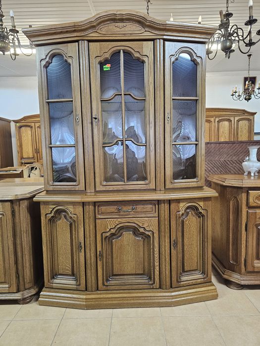 Witryna dębowa kredens Piotrówek