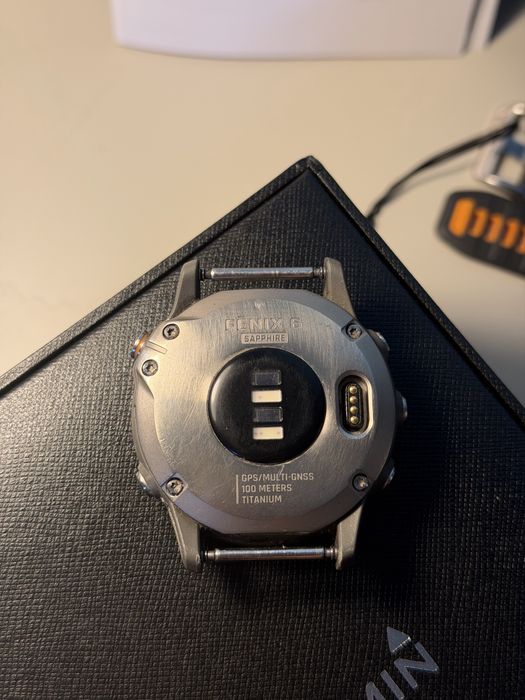 Garmin fēnix 6 Sapphire Titanium + pudełko