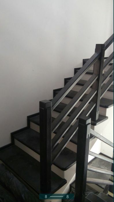 Лесницы, сходи, обшивка металевих та бетонних конструкцій деревом.