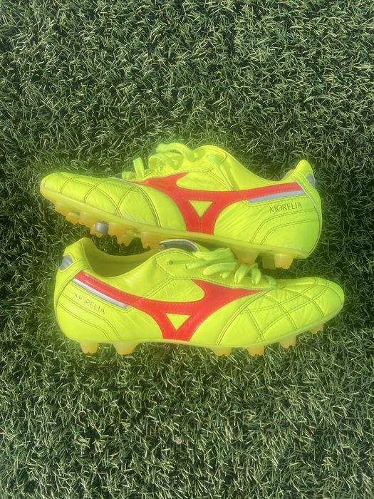 Бутсы Mizuno Morelia II Japan FG - Лаймовий