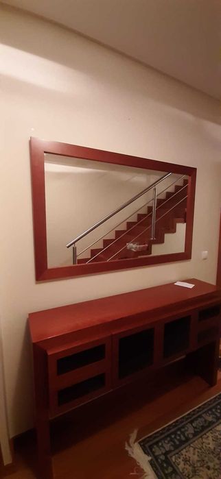 Vendo conjunto Consola móvel de entrada mais espelho