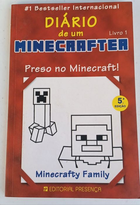 Lote de 7 livros minecraft e outro