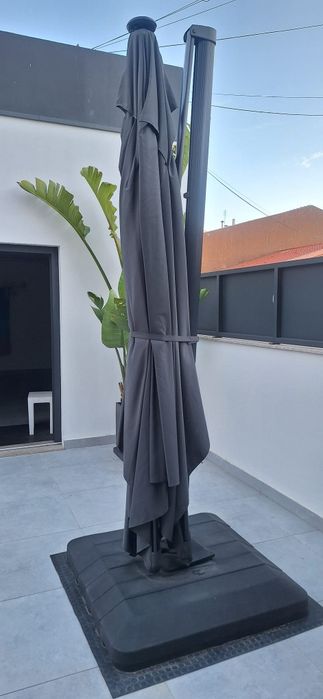 guarda sol 280x390 inox com luz