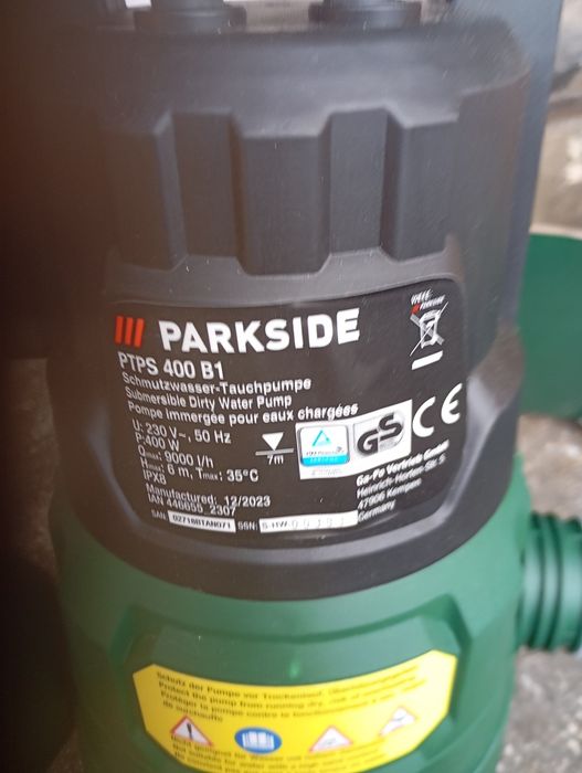 Pompa wody brudnej Parkside