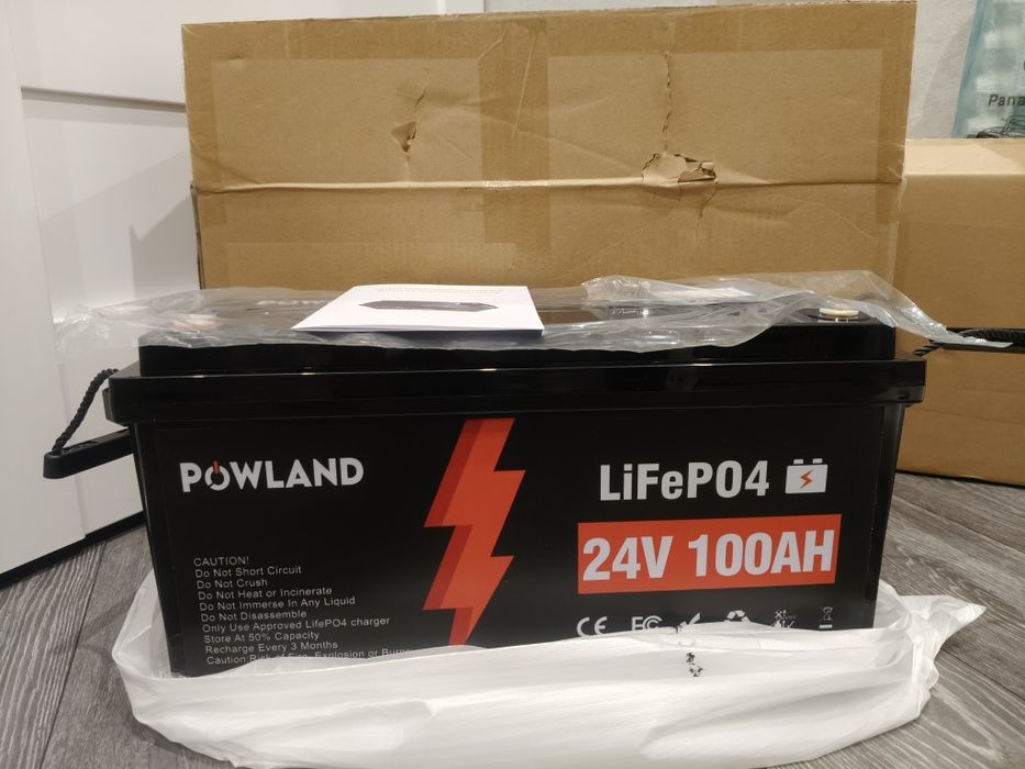 LiFePO4 акумуляторна батарея 24v 100Ah Powland
